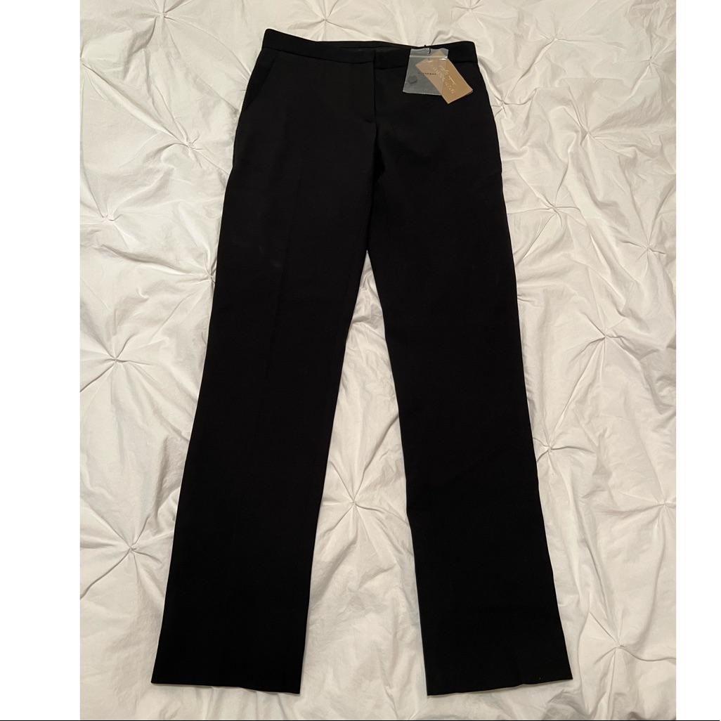 Burberry 100%Wool Black Suit Pants Size Uk4 Us2 It36
